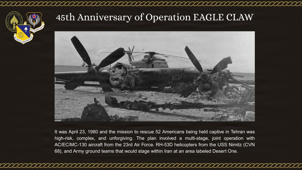 45th Anniversary of Operations EAGLE CLAW graphic