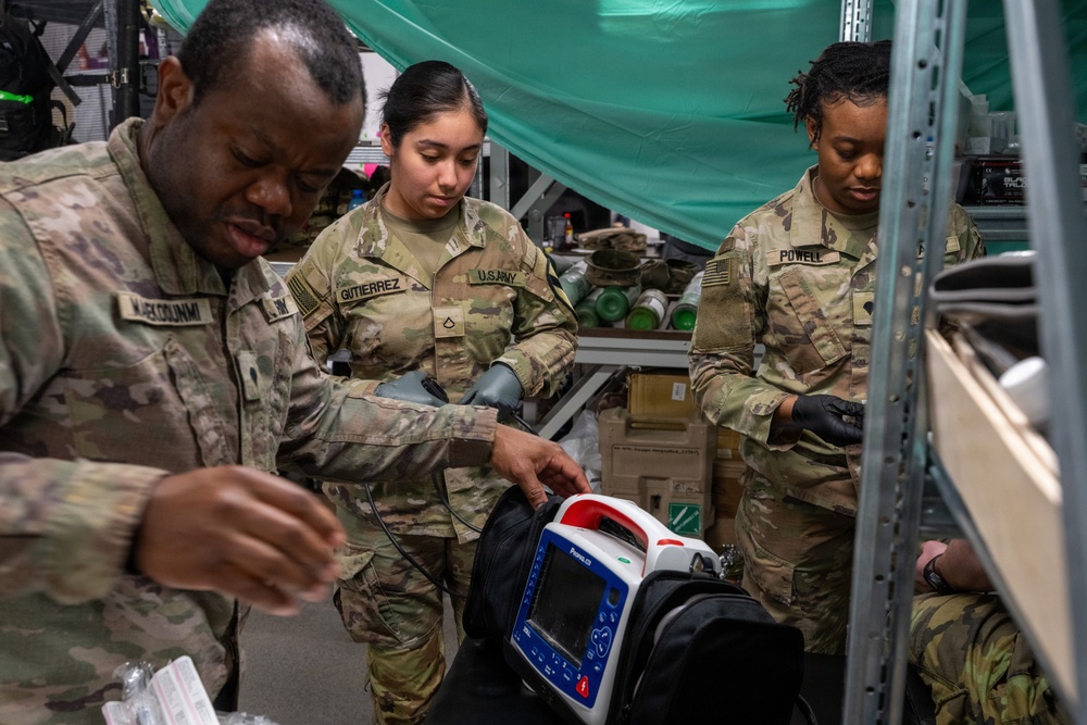 1-12 Cav medical platoon trains with Czech and Danish partners at Pabradė Training Area