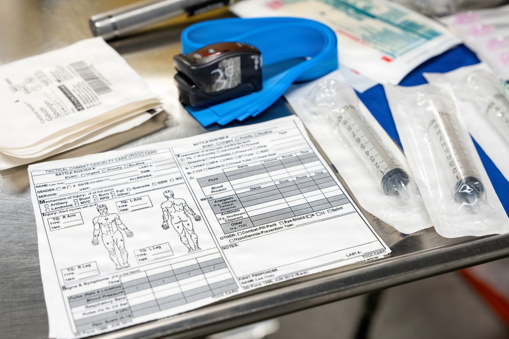 1-12 Cav medical platoon trains with Czech and Danish partners at Pabradė Training Area