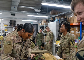1-12 Cav medical platoon trains with Czech and Danish partners at Pabradė Training Area