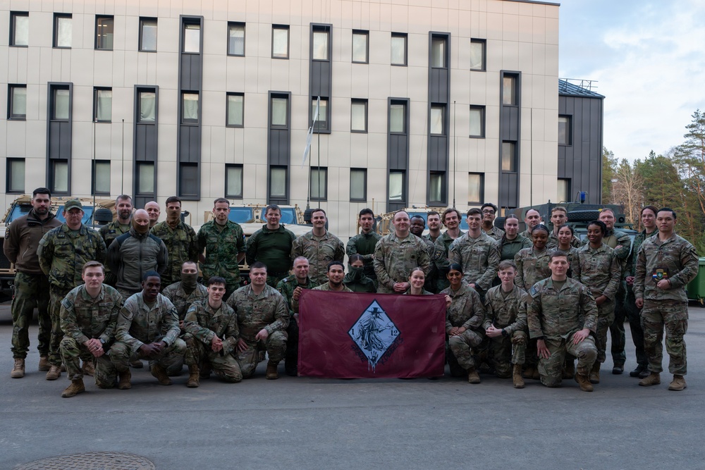 1-12 Cav medical platoon trains with Czech and Danish partners at Pabradė Training Area