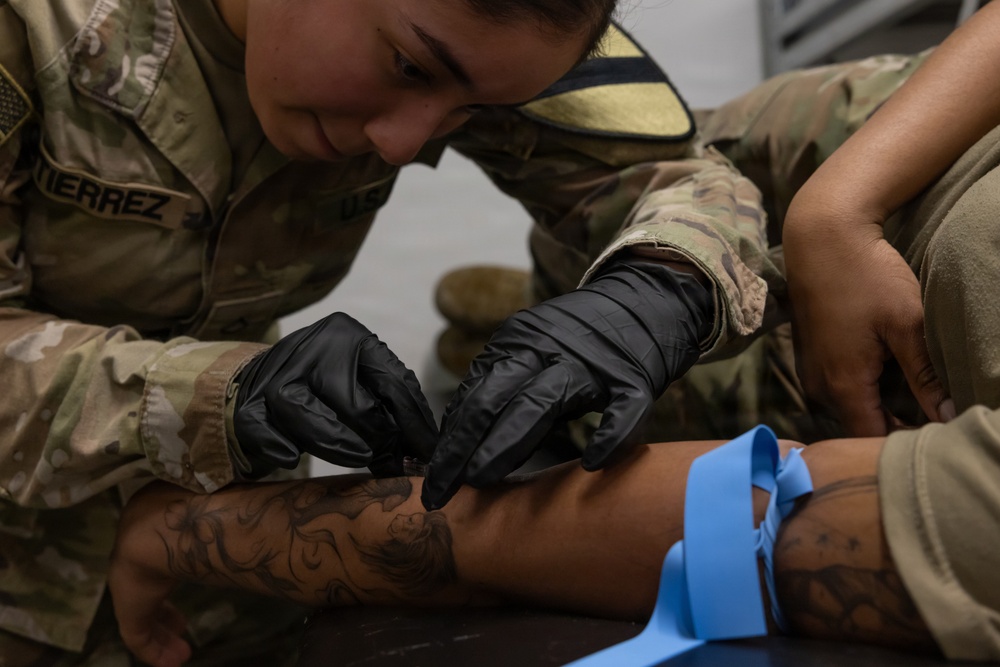 1st Battalion, 12th Cavalry Regiment, conducts a medical training exercise alongside NATO Partners