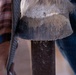 U.S. Marine Corps Mounted Color Guard conducts farrier work