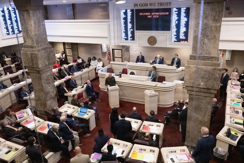 Military Appreciation Day at the Alabama State house