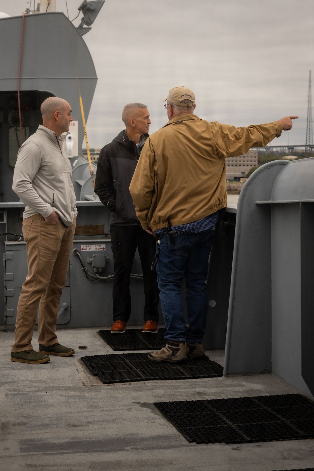 Brig. Gen. Joseph Katz Visits MV Cape Kennedy (T-AKR 5083)