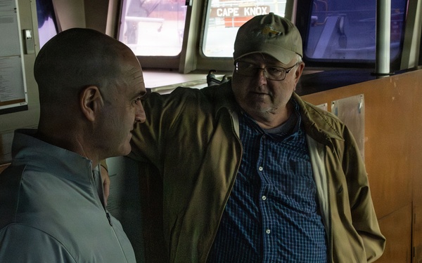 Brig. Gen. Joseph Katz Visits MV Cape Kennedy (T-AKR 5083)