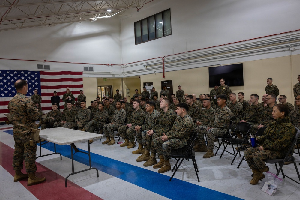 4th Medical Battalion Commander Speaks to the Unit