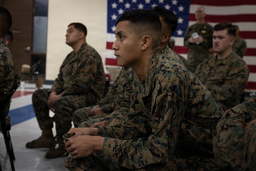 4th Medical Battalion Commander Speaks to the Unit