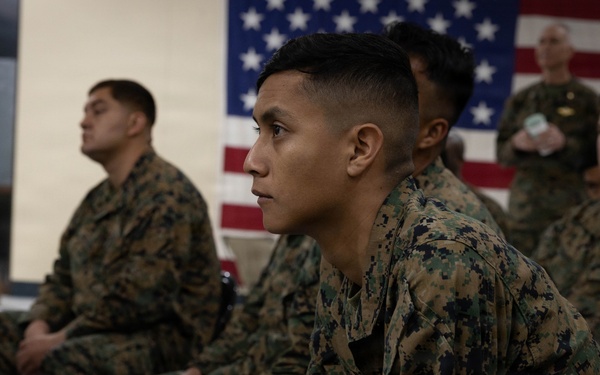 4th Medical Battalion Commander Speaks to the Unit