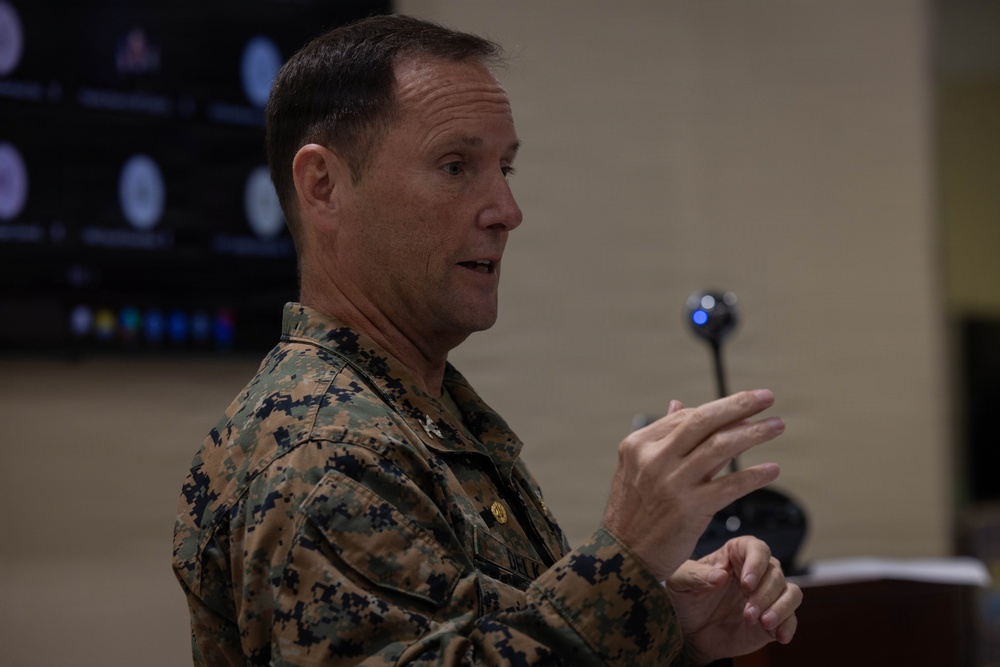 4th Medical Battalion Commander Speaks to the Unit