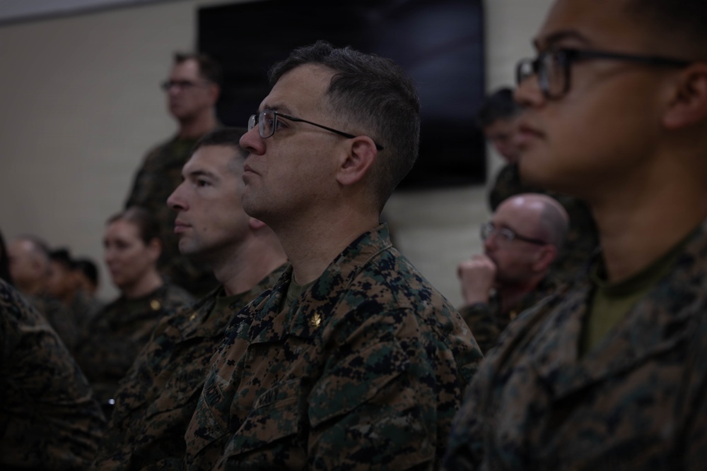 4th Medical Battalion Commander Speaks to the Unit