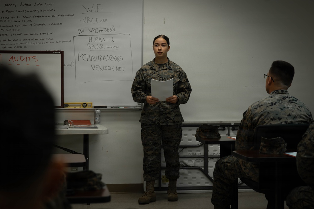 4th Medical Battalion Conducts Administrative Work and Gear Accountability