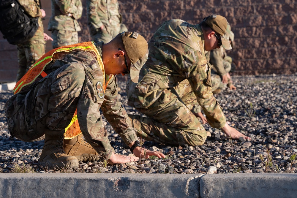 31st Combat Air Base Squadron conducts pre-deployment training at Nellis AFB