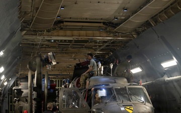JTF-Bravo UH-60M Black Hawk’s arrive on a Travis C-5M