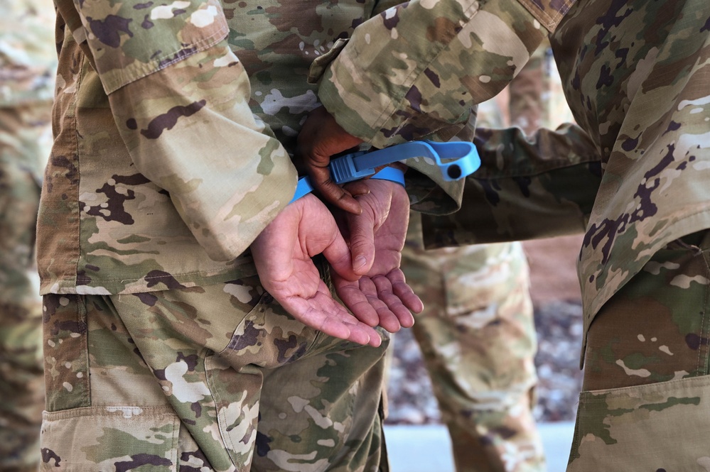 31st Combat Air Base Squadron conducts pre-deployment training at Nellis AFB