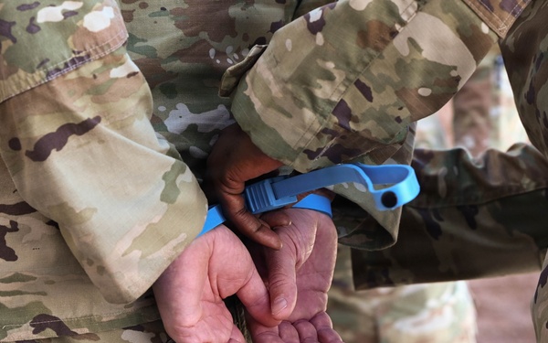 31st Combat Air Base Squadron conducts pre-deployment training at Nellis AFB