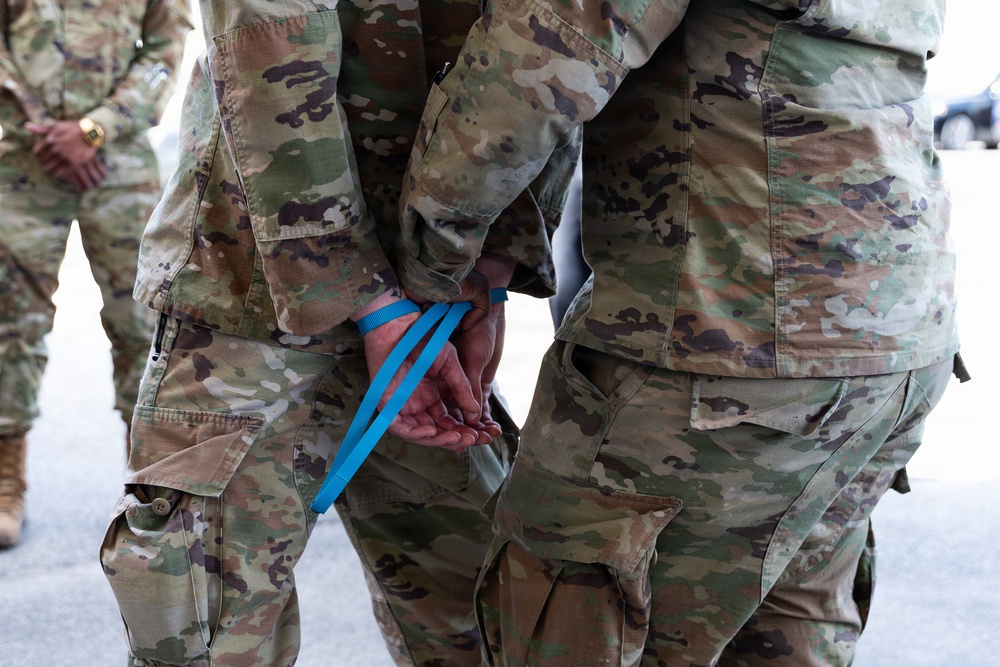 31st Combat Air Base Squadron conducts pre-deployment training at Nellis AFB