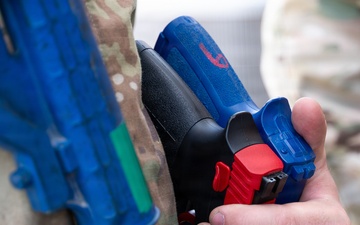 31st Combat Air Base Squadron conducts pre-deployment training at Nellis AFB