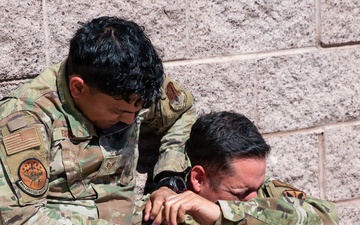 31st Combat Air Base Squadron conducts pre-deployment training at Nellis AFB