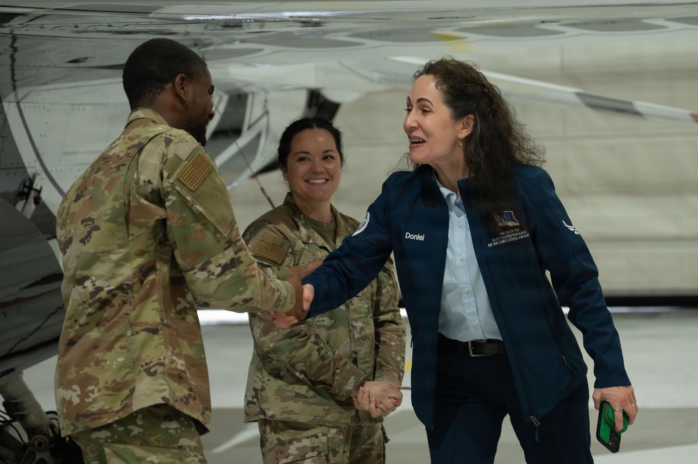 Senior Leader Spouses Visit Community Programs at Nellis AFB