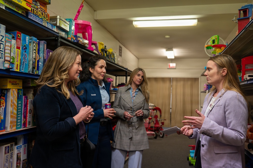 Senior Leader Spouses Visit Community Programs at Nellis AFB