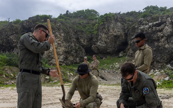 Marines and Airmen execute a joint EOD range