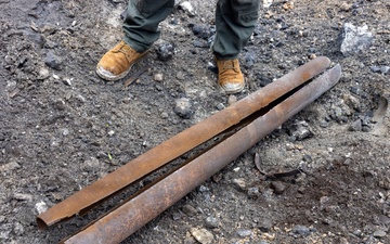 Marines and Airmen execute a joint EOD range