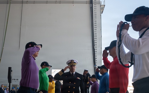 USS America (LHA 6) Conducts Change of Command Ceremony