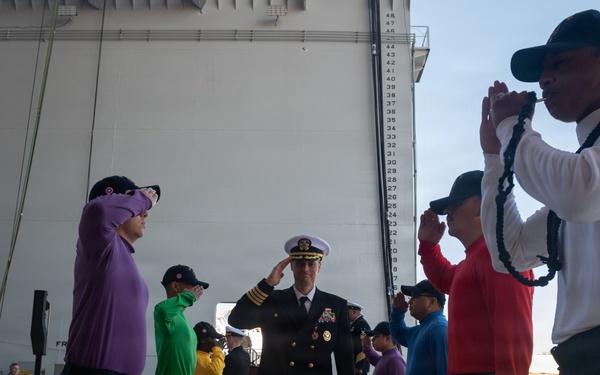 USS America (LHA 6) Conducts Change of Command Ceremony