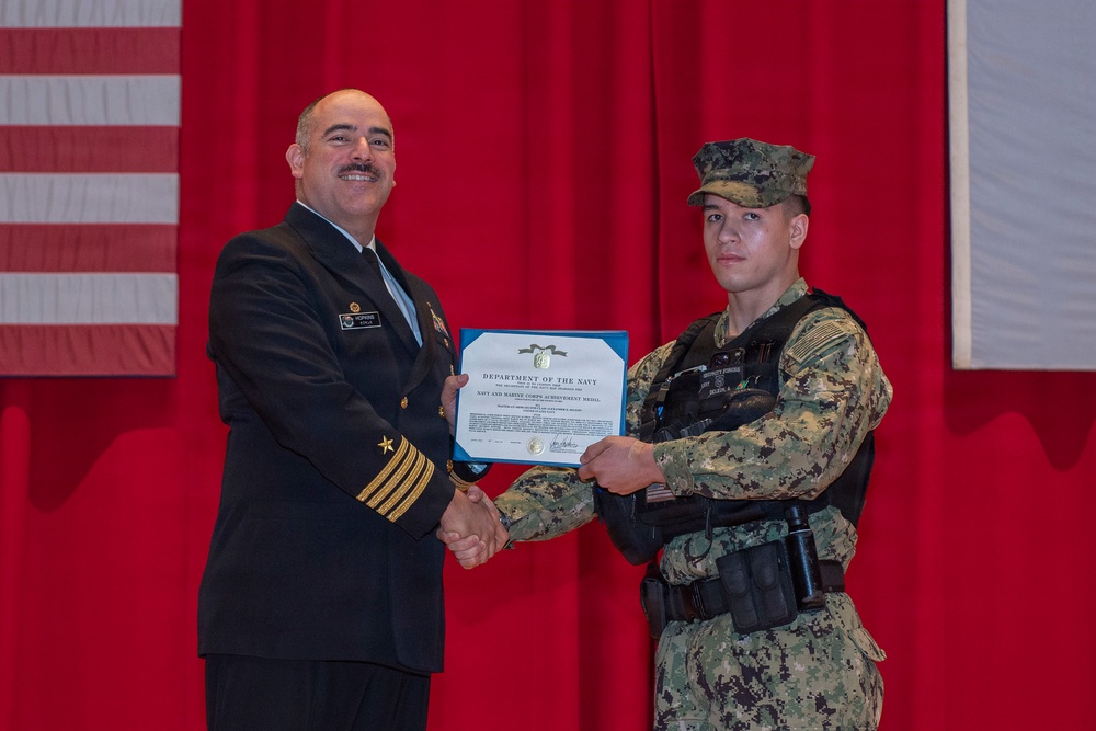 CFAY Holds All Hands and Awards at Quarters