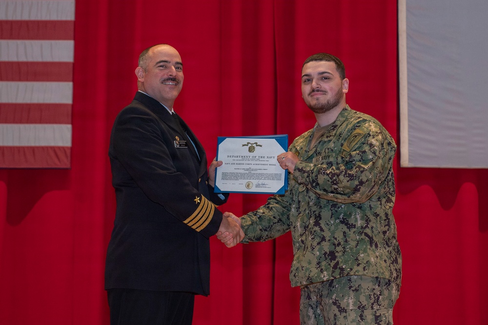 CFAY Holds All Hands and Awards at Quarters