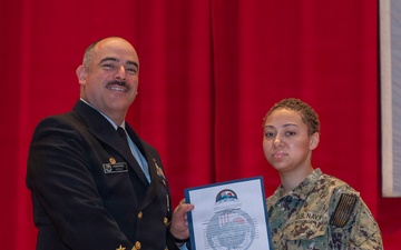 CFAY Holds All Hands and Awards at Quarters