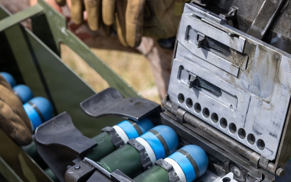 U.S. Marines with 12th Littoral Combat Team Execute a Crew-Served Weapons Range