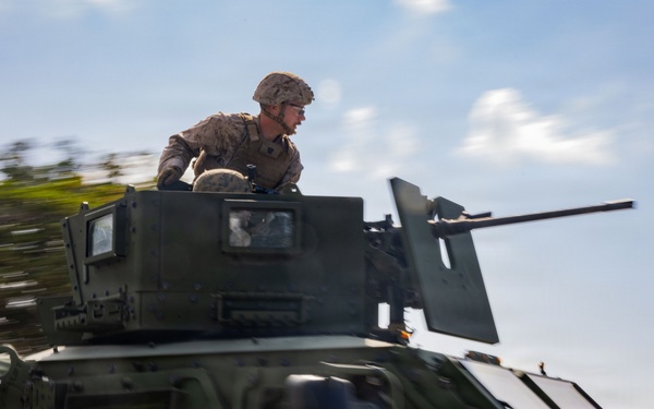 U.S. Marines with 12th Littoral Combat Team Execute a Crew-Served Weapons Range
