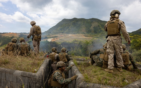 U.S. Marines with 12th Littoral Combat Team Execute a Crew-Served Weapons Range