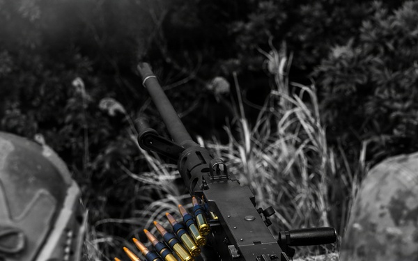 U.S. Marines with 12th Littoral Combat Team Execute a Crew-Served Weapons Range