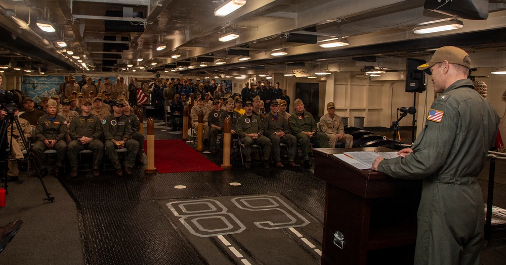 Carrier Strike Group 11 Holds Change of Command