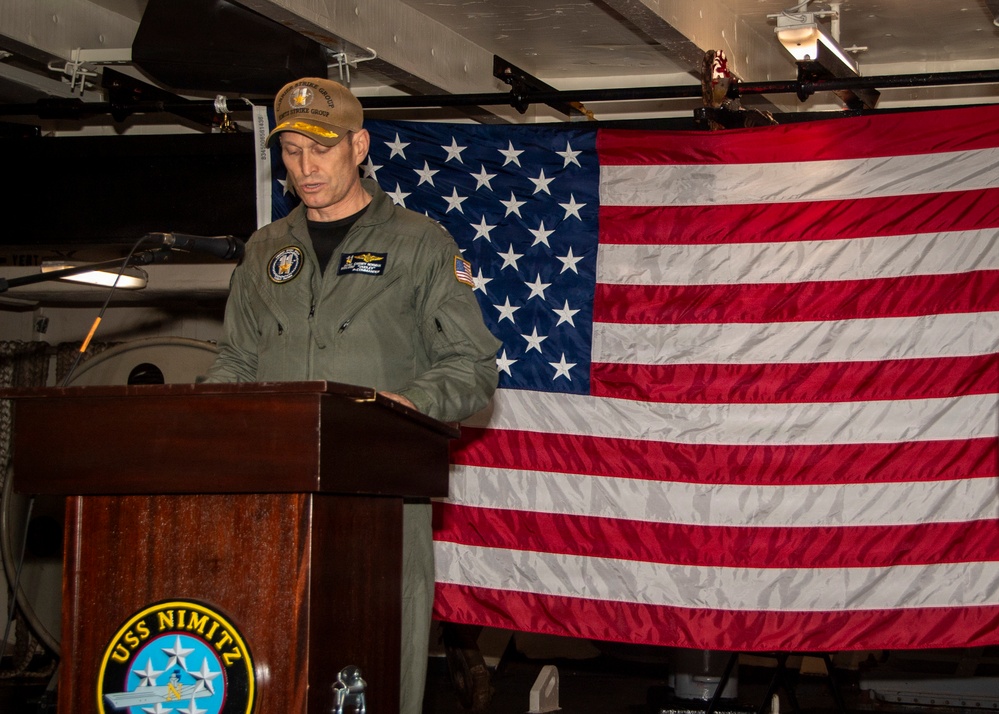 Carrier Strike Group 11 Holds Change of Command