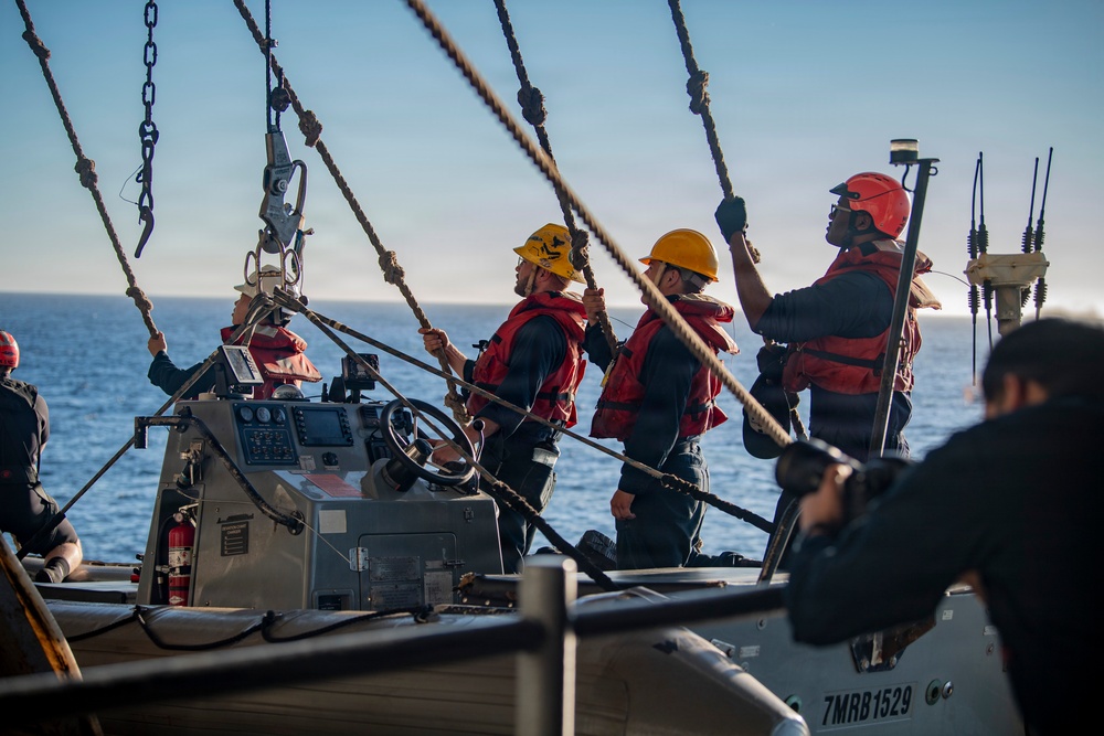 Nimitz Conducts Small Boat Operations
