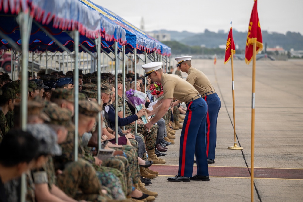 Maj. Gen. Marcus Annibale relinquishes command of 1st Marine Aircraft Wing to Brig. Gen. Simon Doran