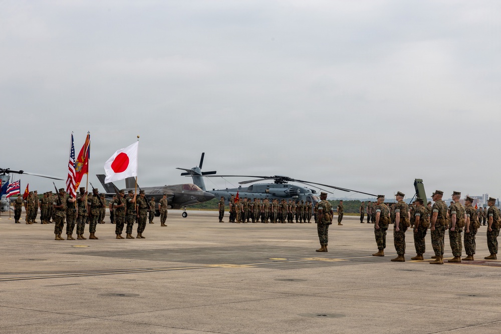 Maj. Gen. Marcus Annibale relinquishes command of 1st Marine Aircraft Wing to Brig. Gen. Simon Doran