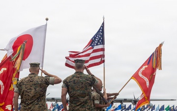Maj. Gen. Marcus Annibale relinquishes command of 1st Marine Aircraft Wing to Brig. Gen. Simon Doran