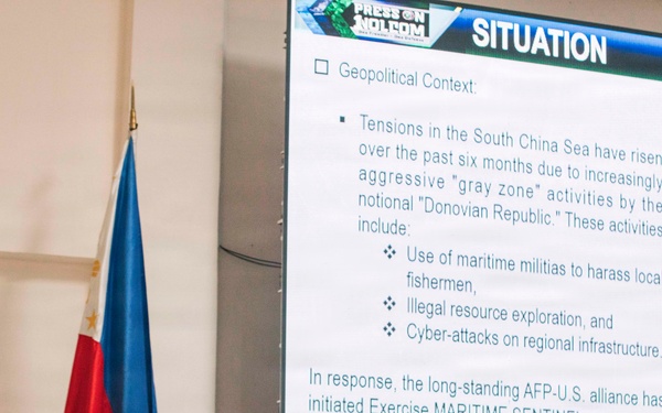 MRF-SEA Marines, Philippine Service Members Conduct Battle Staff Training