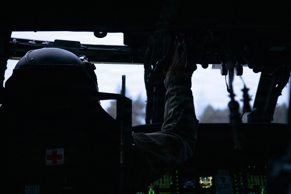 3rd CAB trains Latvian Air Force on UH-60 Gunnery Table VI day/night individual qualification