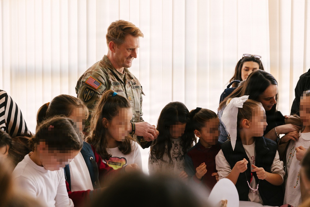 FLARNG Soldiers celebrate Teacher’s Day with local students as part of KFOR 36