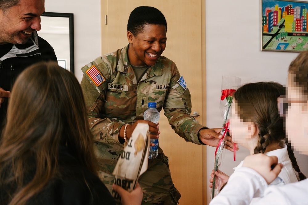 FLARNG Soldiers celebrate Teacher’s Day with local students as part of KFOR 36
