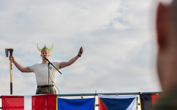 KFOR Multinational Soldiers Test Endurance During Danish Contingent March