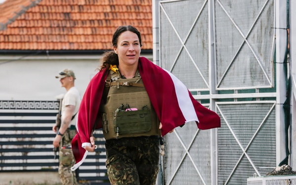 KFOR Multinational Soldiers Test Endurance During Danish Contingent March