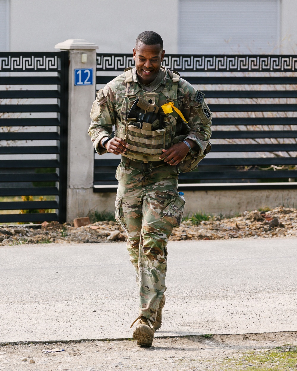 KFOR Multinational Soldiers Test Endurance During Danish Contingent March