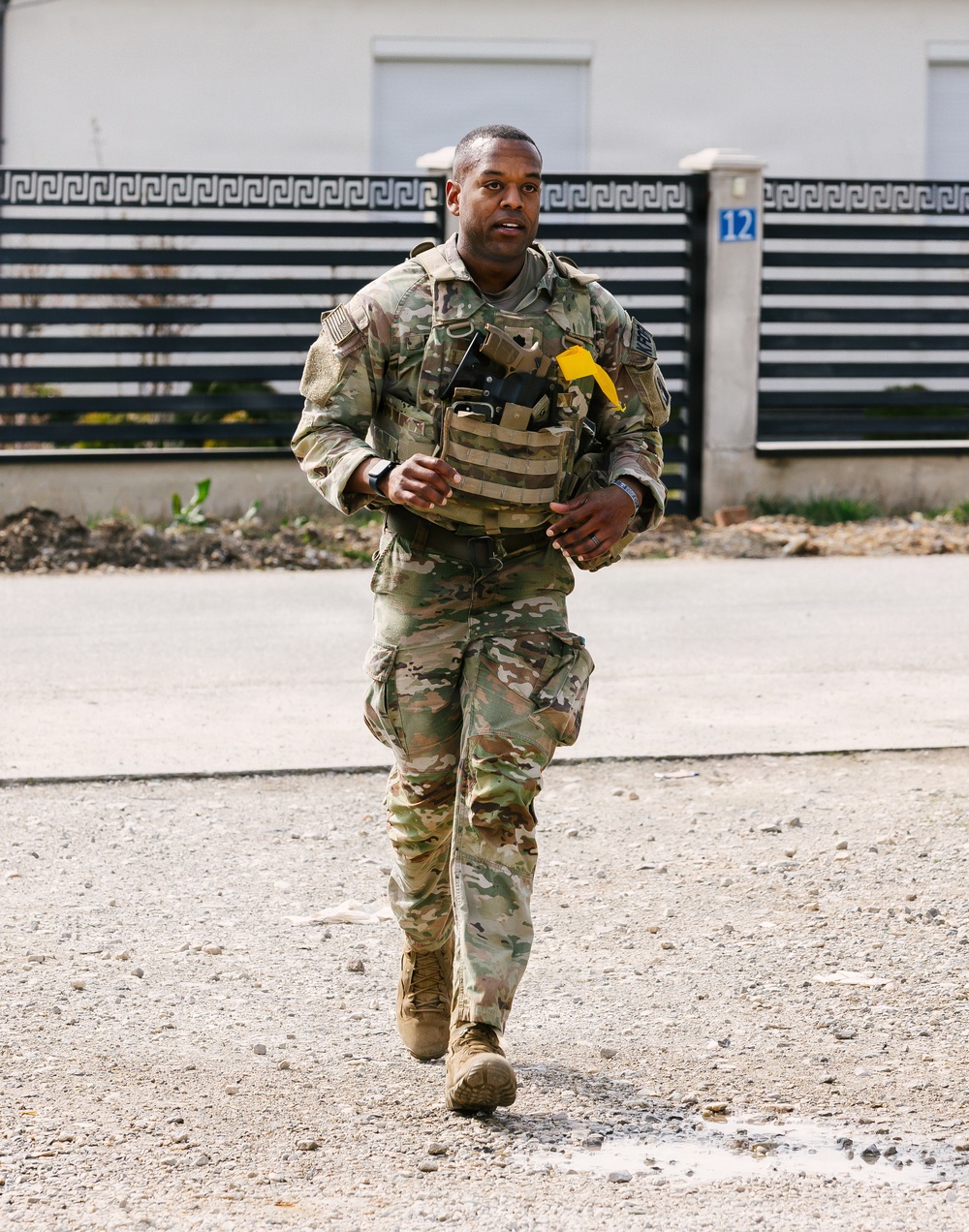 KFOR Multinational Soldiers Test Endurance During Danish Contingent March